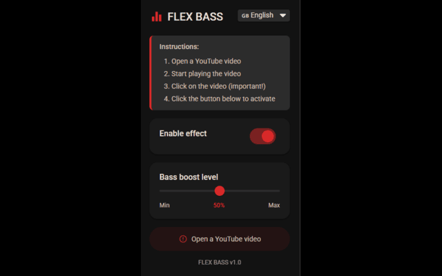 FLEX BASS for YouTube chrome谷歌浏览器插件_扩展第1张截图