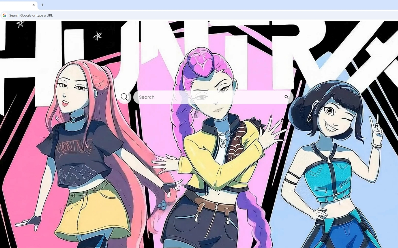 Huntrix Kpop Demon Hunters Live Wallpaper chrome谷歌浏览器插件_扩展第1张截图