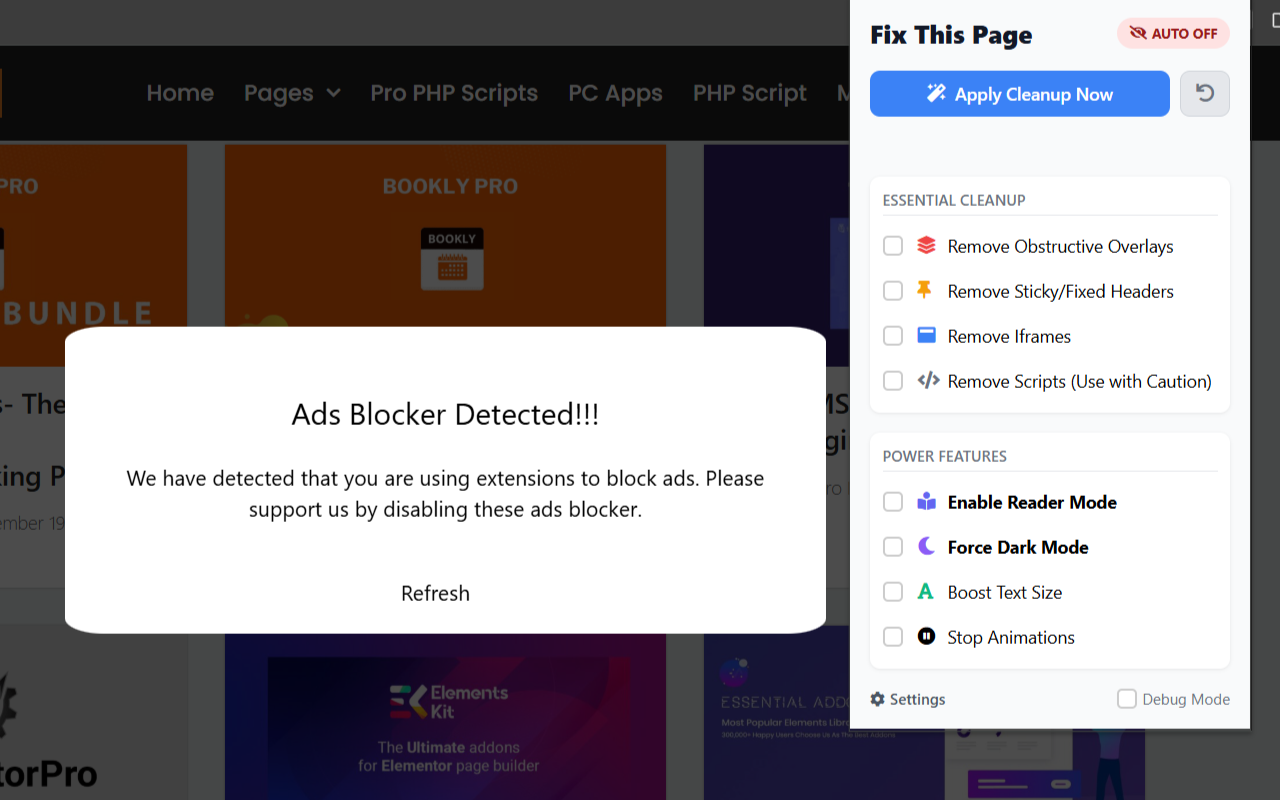 Fix This Page: Web Cleaner & Popup Remover chrome谷歌浏览器插件_扩展第1张截图