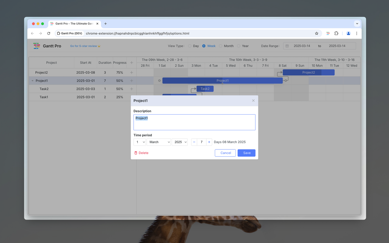 Gantt Pro chrome谷歌浏览器插件_扩展第1张截图