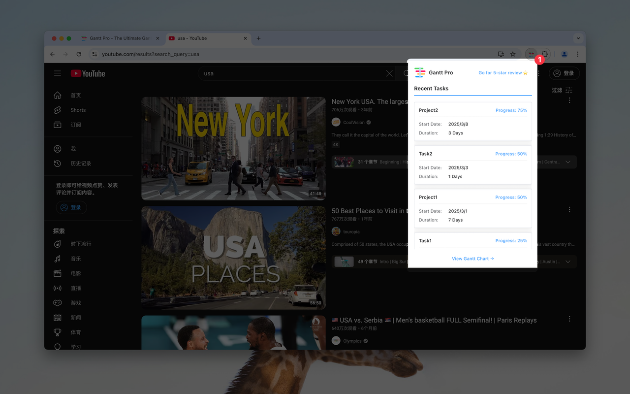 Gantt Pro chrome谷歌浏览器插件_扩展第2张截图
