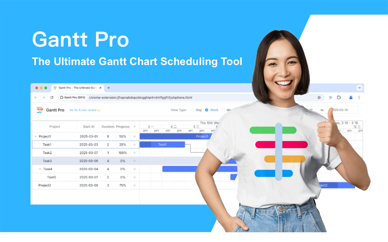 Gantt Pro chrome谷歌浏览器插件_扩展第3张截图