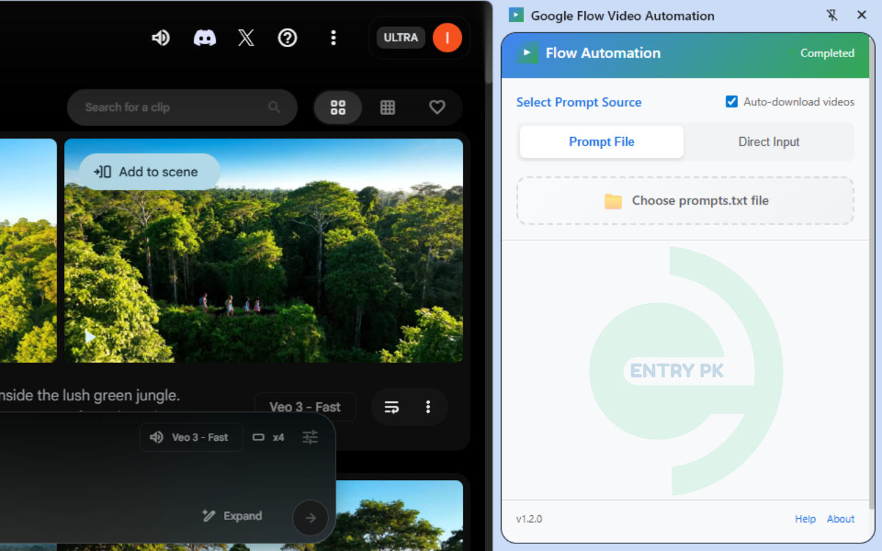 Google Flow Video Automation chrome谷歌浏览器插件_扩展第1张截图