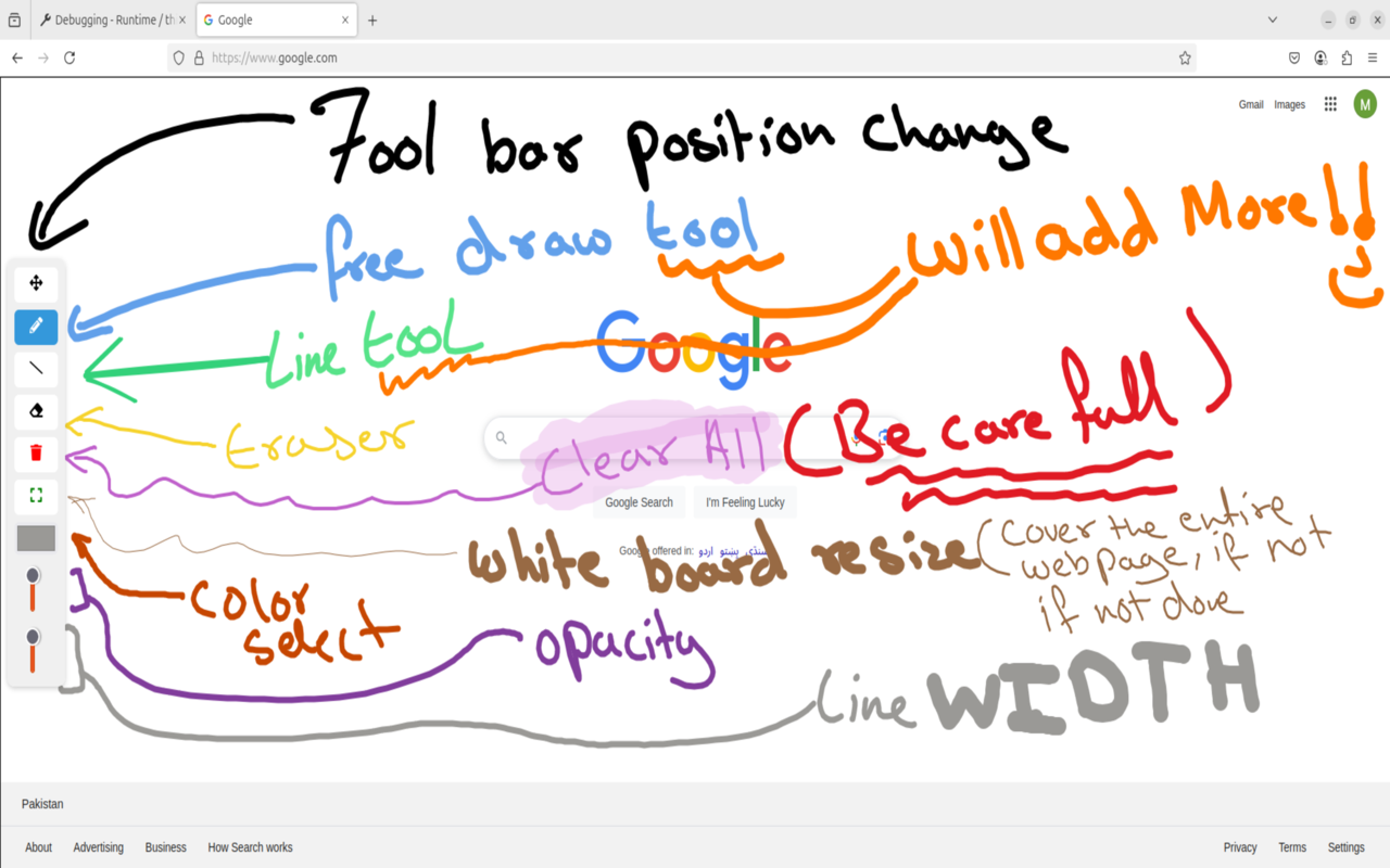 Whiteboard Pro – Draw On Any Site chrome谷歌浏览器插件_扩展第3张截图