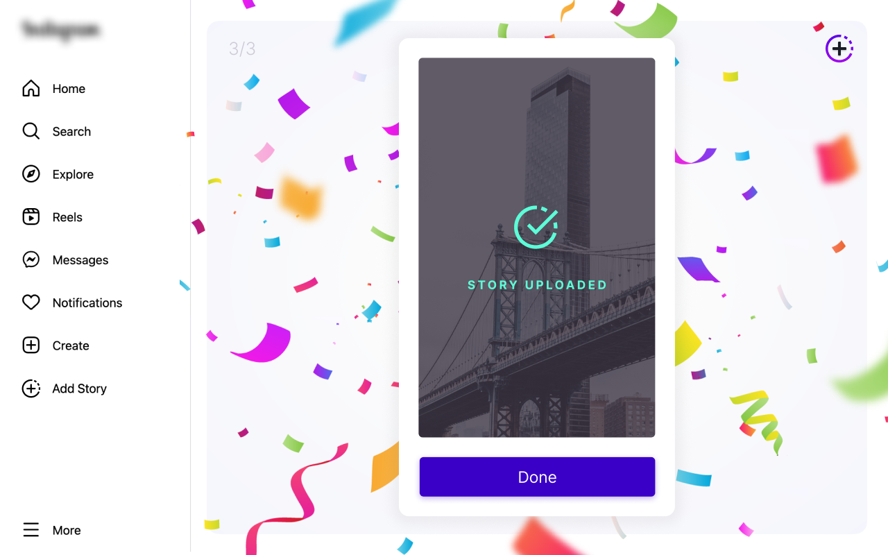 Upload to Instagram. StoryTeller chrome谷歌浏览器插件_扩展第2张截图