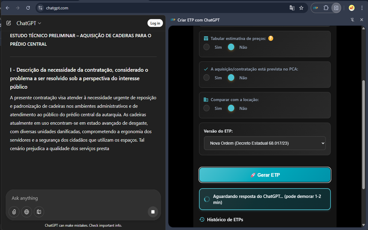 Criar ETP com ChatGPT chrome谷歌浏览器插件_扩展第2张截图