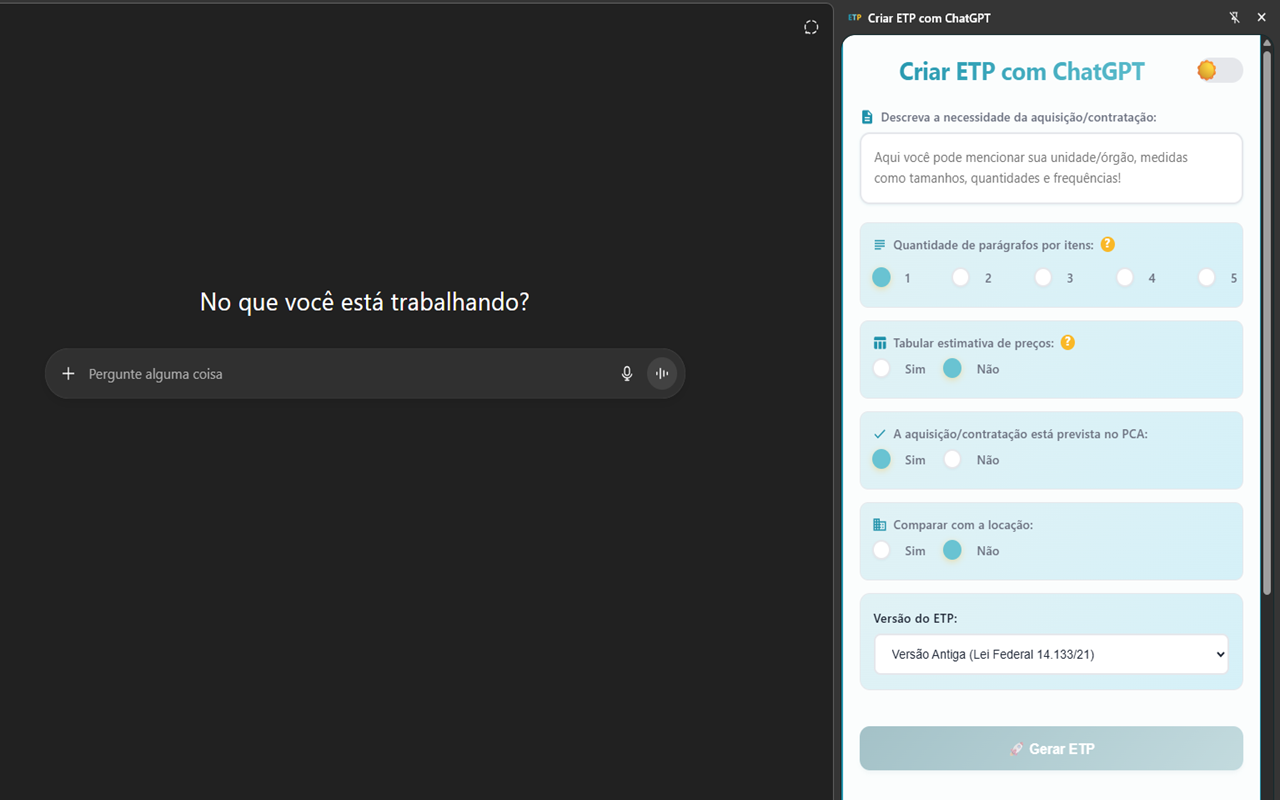 Criar ETP com ChatGPT chrome谷歌浏览器插件_扩展第4张截图