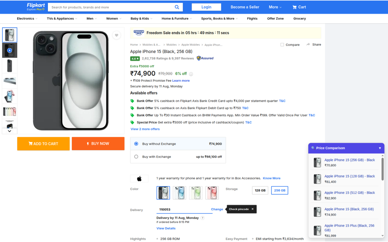 Honey Smart Price - Keepa Walmart Shoptimate Eurosaver chrome谷歌浏览器插件_扩展第3张截图