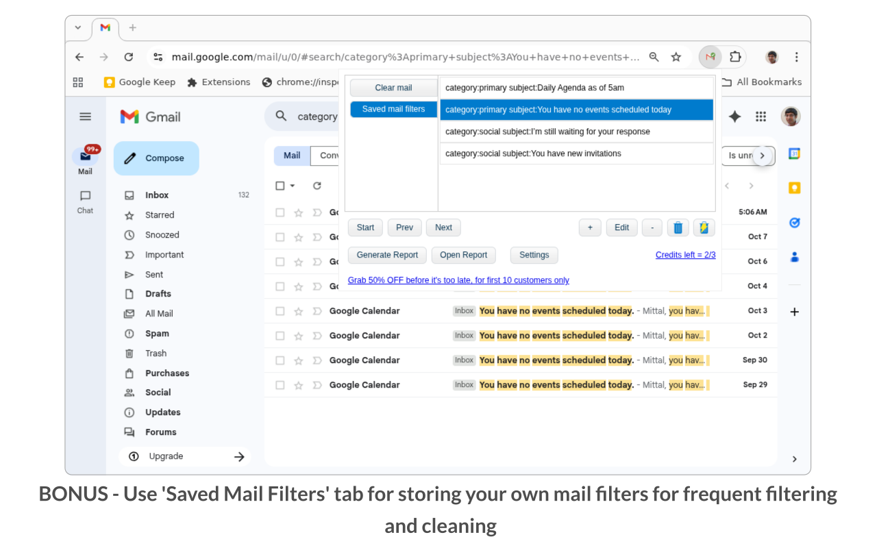 Clear Mail for Gmail: Privacy first email cleaning chrome谷歌浏览器插件_扩展第4张截图