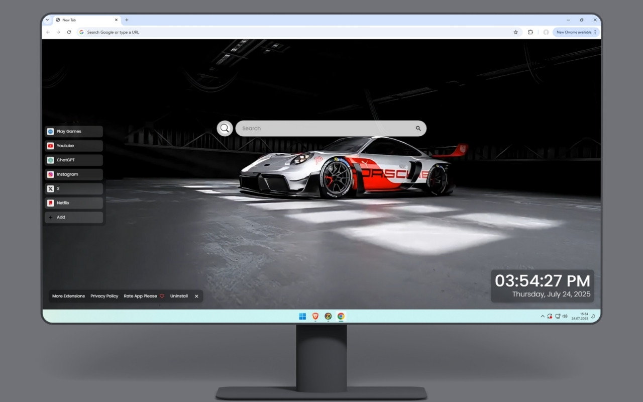 Porsche 911 GT3 R Live Wallpaper chrome谷歌浏览器插件_扩展第2张截图