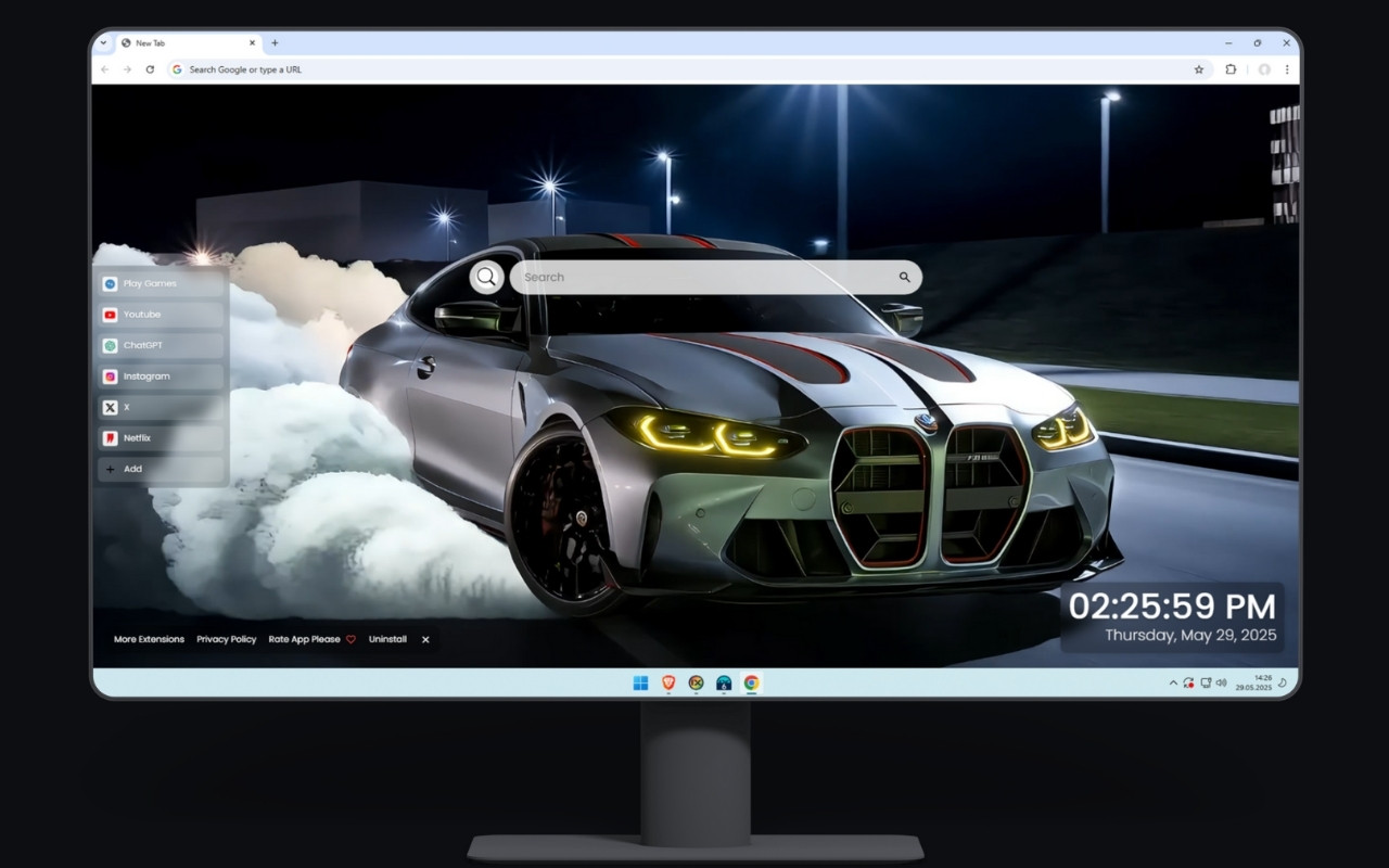 BMW M4 CSL Live Wallpaper chrome谷歌浏览器插件_扩展第4张截图