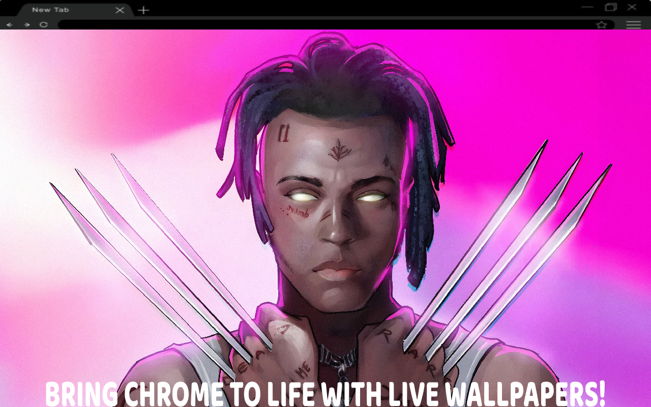 XXXTentacion Wolverine Live Wallpaper chrome谷歌浏览器插件_扩展第1张截图