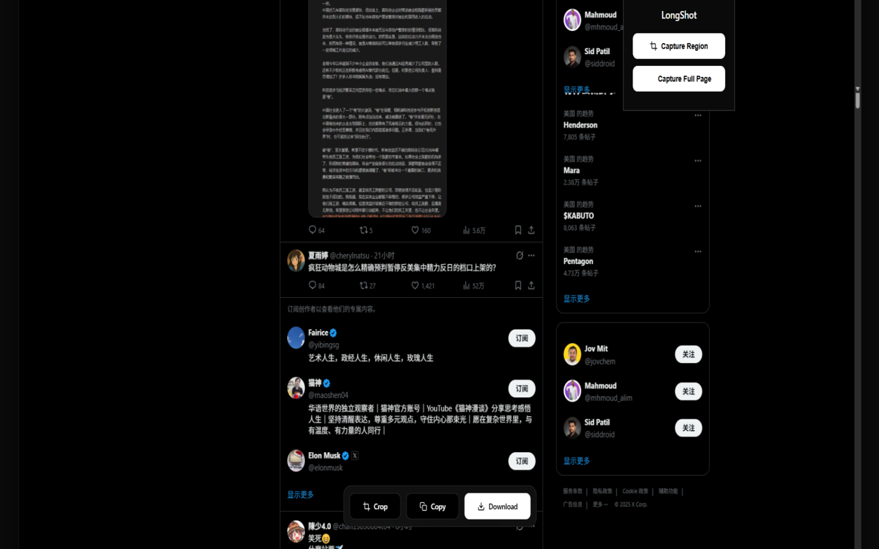 LongShot - 智能长截图 chrome谷歌浏览器插件_扩展第1张截图