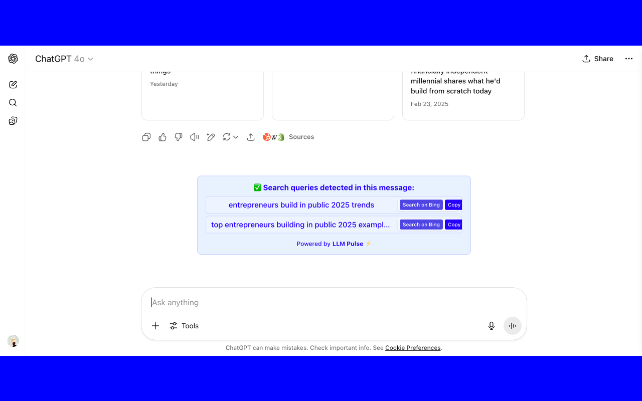 Query Detector for ChatGPT (GEO / AI SEO) chrome谷歌浏览器插件_扩展第2张截图