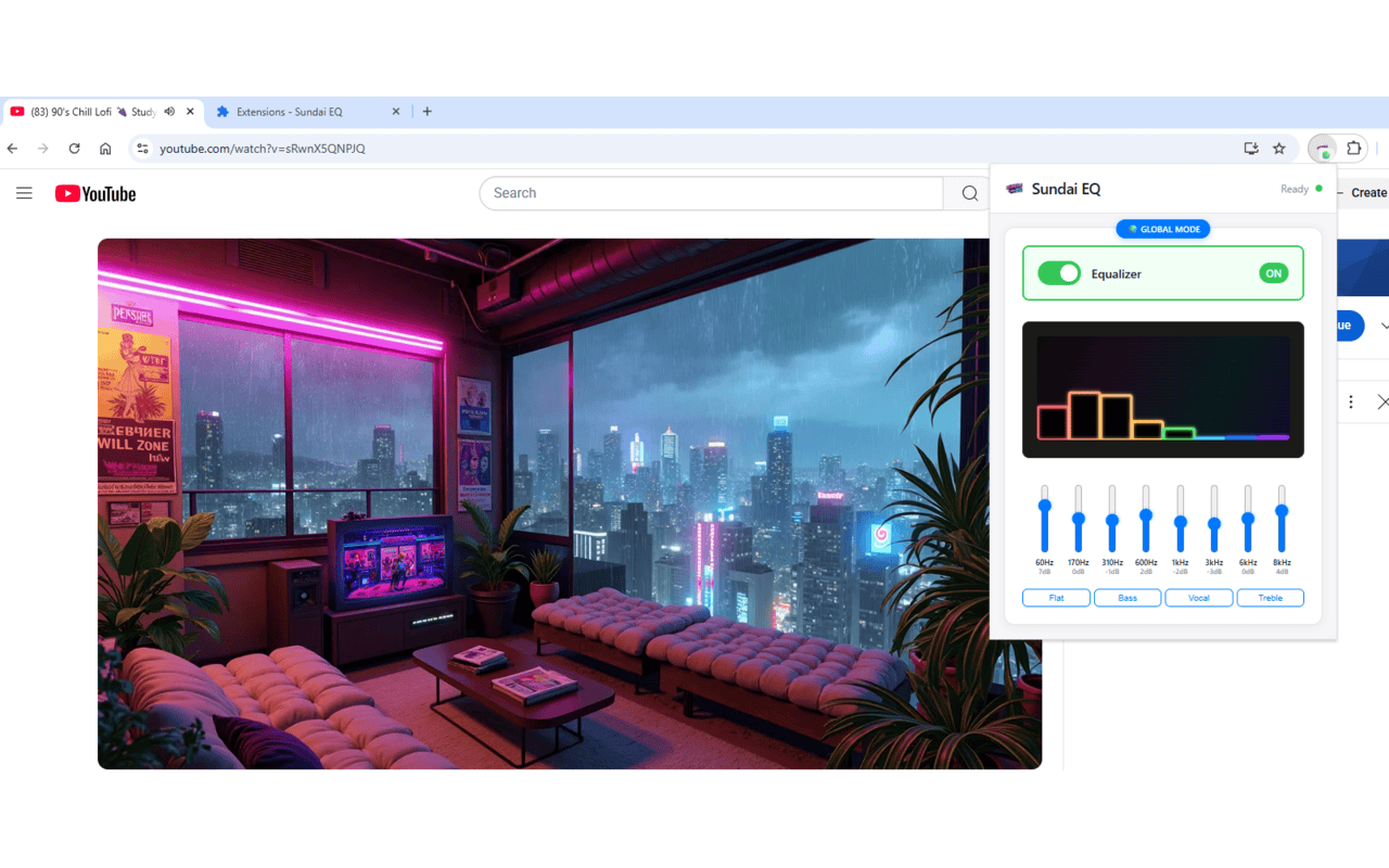 Sundai EQ - YouTube Audio Equalizer chrome谷歌浏览器插件_扩展第1张截图