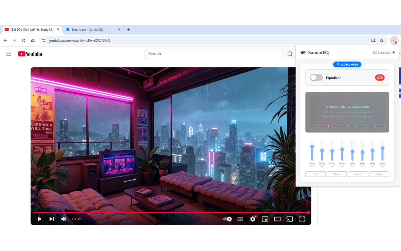 Sundai EQ - YouTube Audio Equalizer chrome谷歌浏览器插件_扩展第5张截图