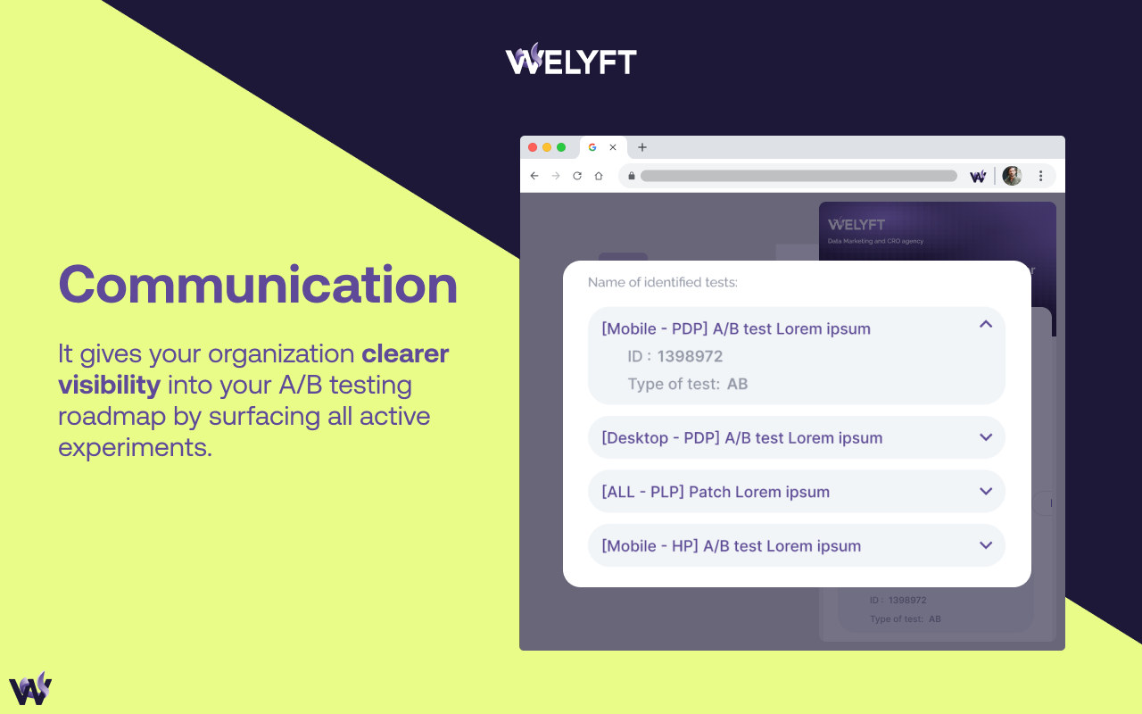 Welyft I A/B Tests identifier chrome谷歌浏览器插件_扩展第5张截图