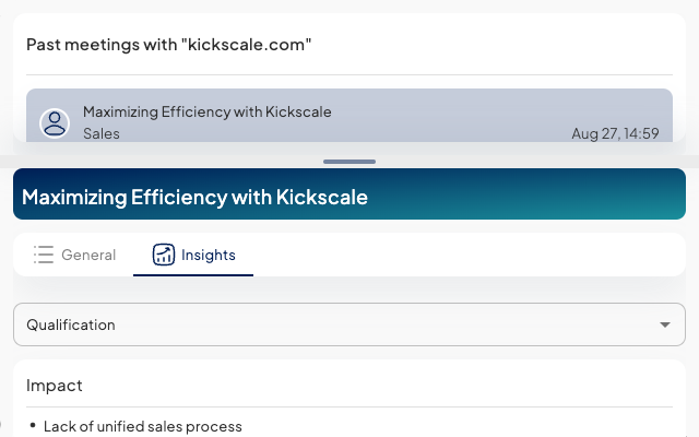 Kickscale Sales Meeting Assistant chrome谷歌浏览器插件_扩展第1张截图