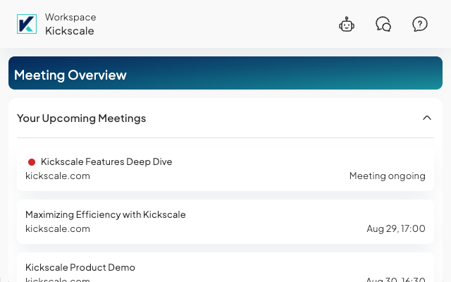 Kickscale Sales Meeting Assistant chrome谷歌浏览器插件_扩展第5张截图