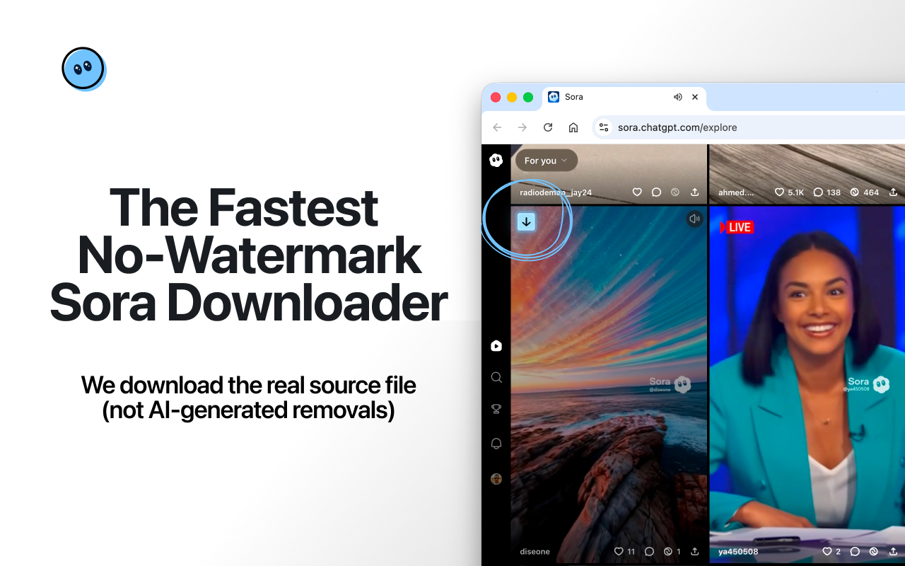 Sorafy – Download no-watermark Sora videos for free chrome谷歌浏览器插件_扩展第3张截图