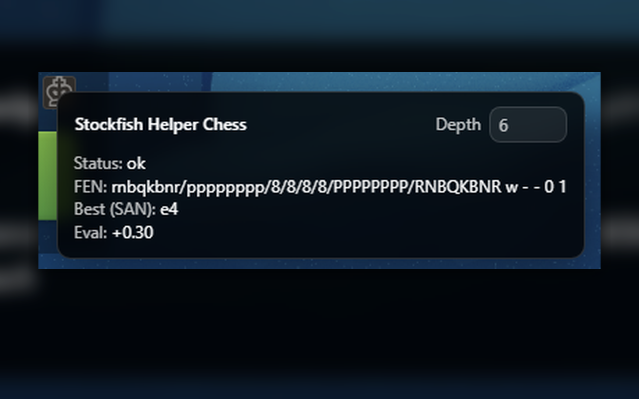 Stockfish Helper Chess chrome谷歌浏览器插件_扩展第1张截图