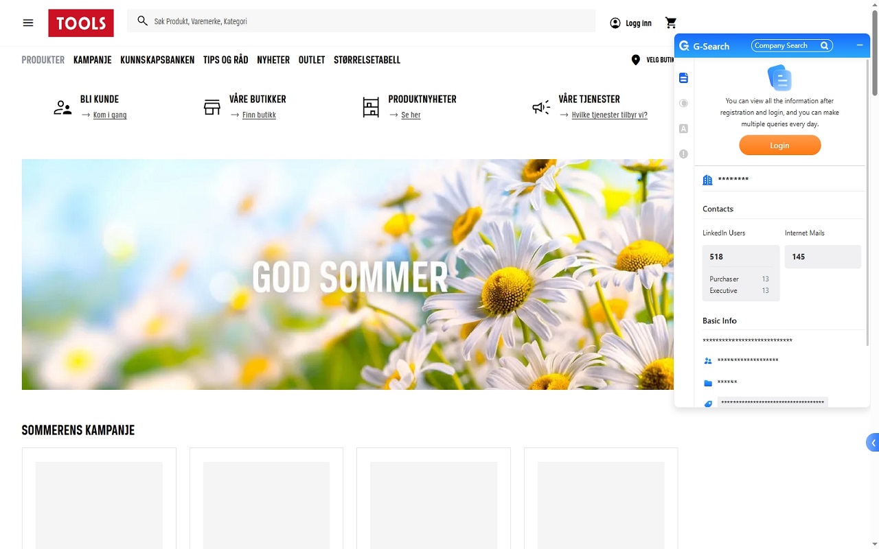 G-Search - B2B Company & Contact Info chrome谷歌浏览器插件_扩展第2张截图