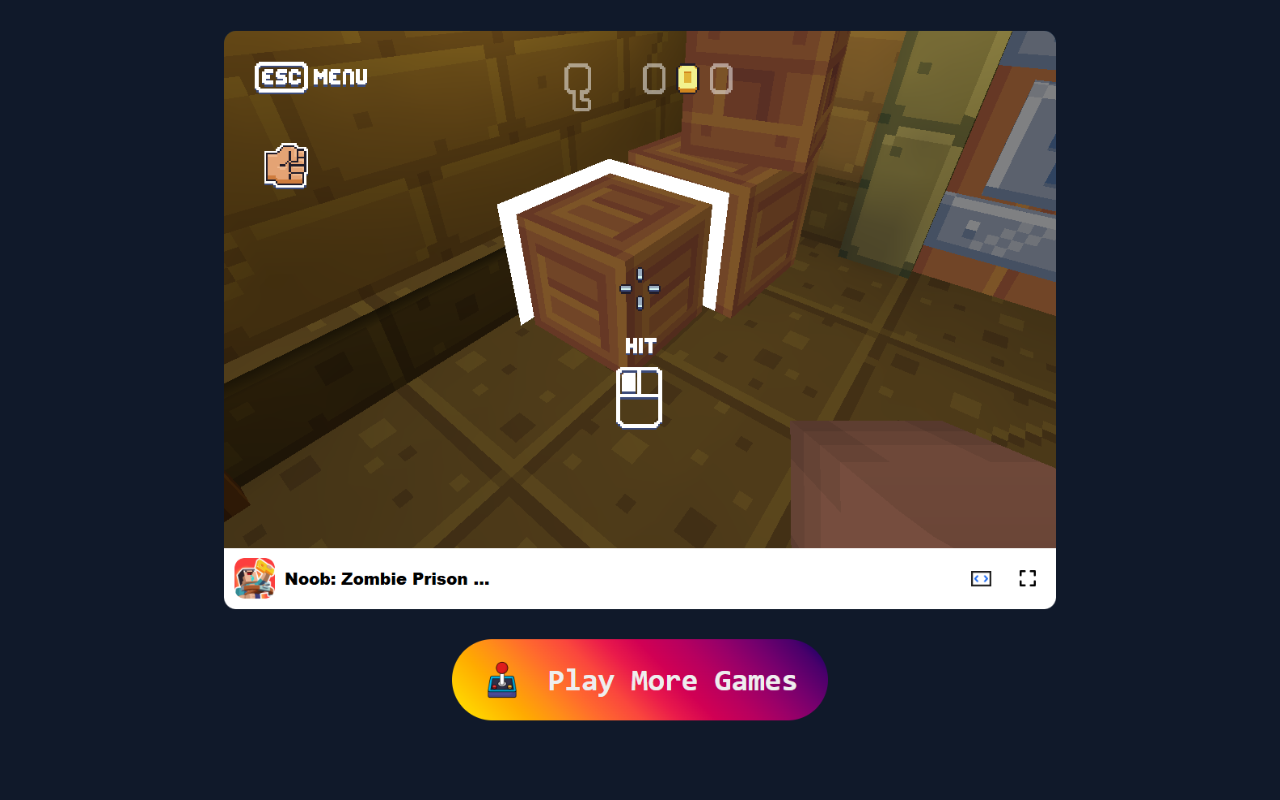 Noob: Zombie Prison Escape Game - 逃离并生存于僵尸混乱中！ chrome谷歌浏览器插件_扩展第1张截图