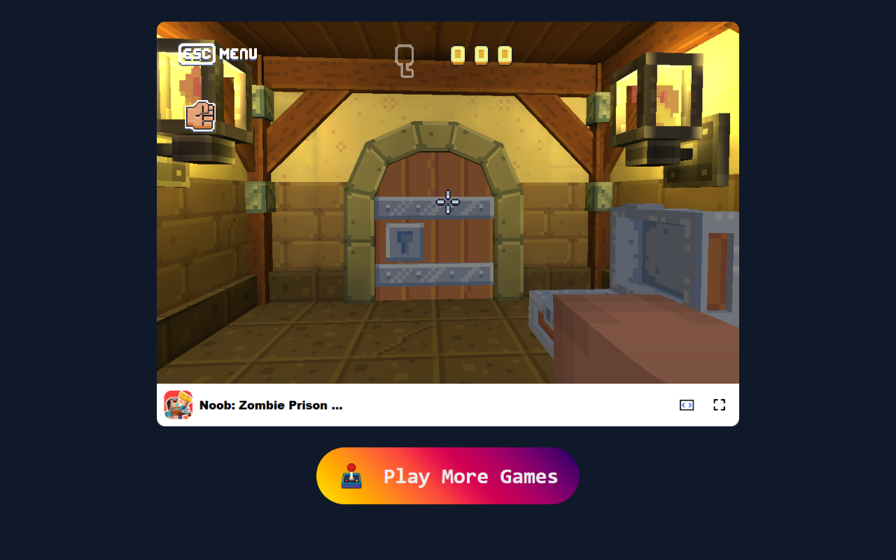 Noob: Zombie Prison Escape Game - 逃离并生存于僵尸混乱中！ chrome谷歌浏览器插件_扩展第2张截图