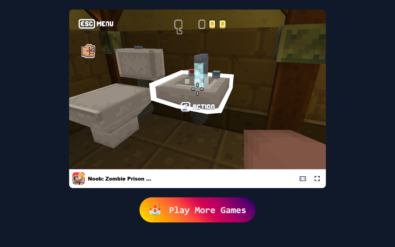 Noob: Zombie Prison Escape Game - 逃离并生存于僵尸混乱中！ chrome谷歌浏览器插件_扩展第3张截图