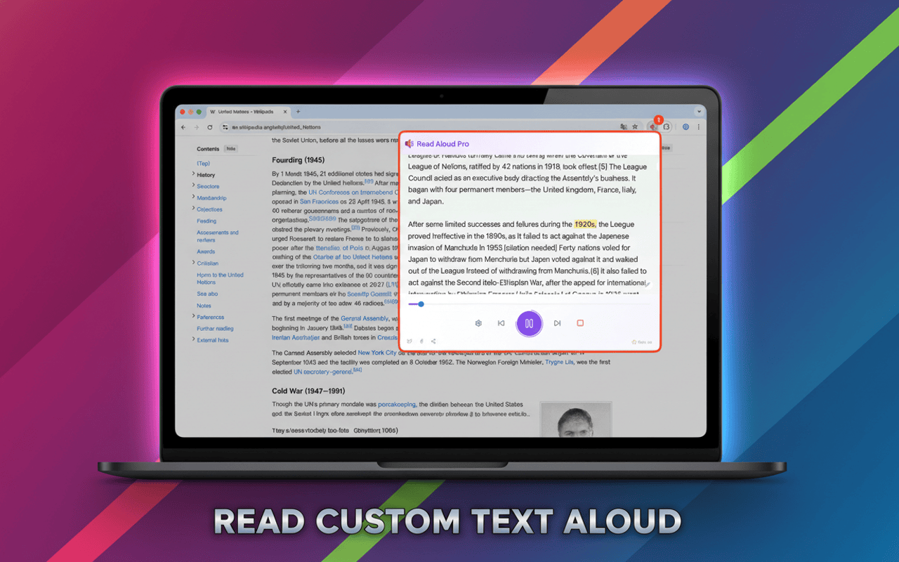 Read Aloud Pro: 语音朗读助手 chrome谷歌浏览器插件_扩展第3张截图