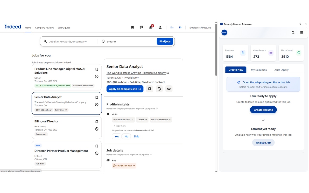 Resumly Browser Extension chrome谷歌浏览器插件_扩展第3张截图