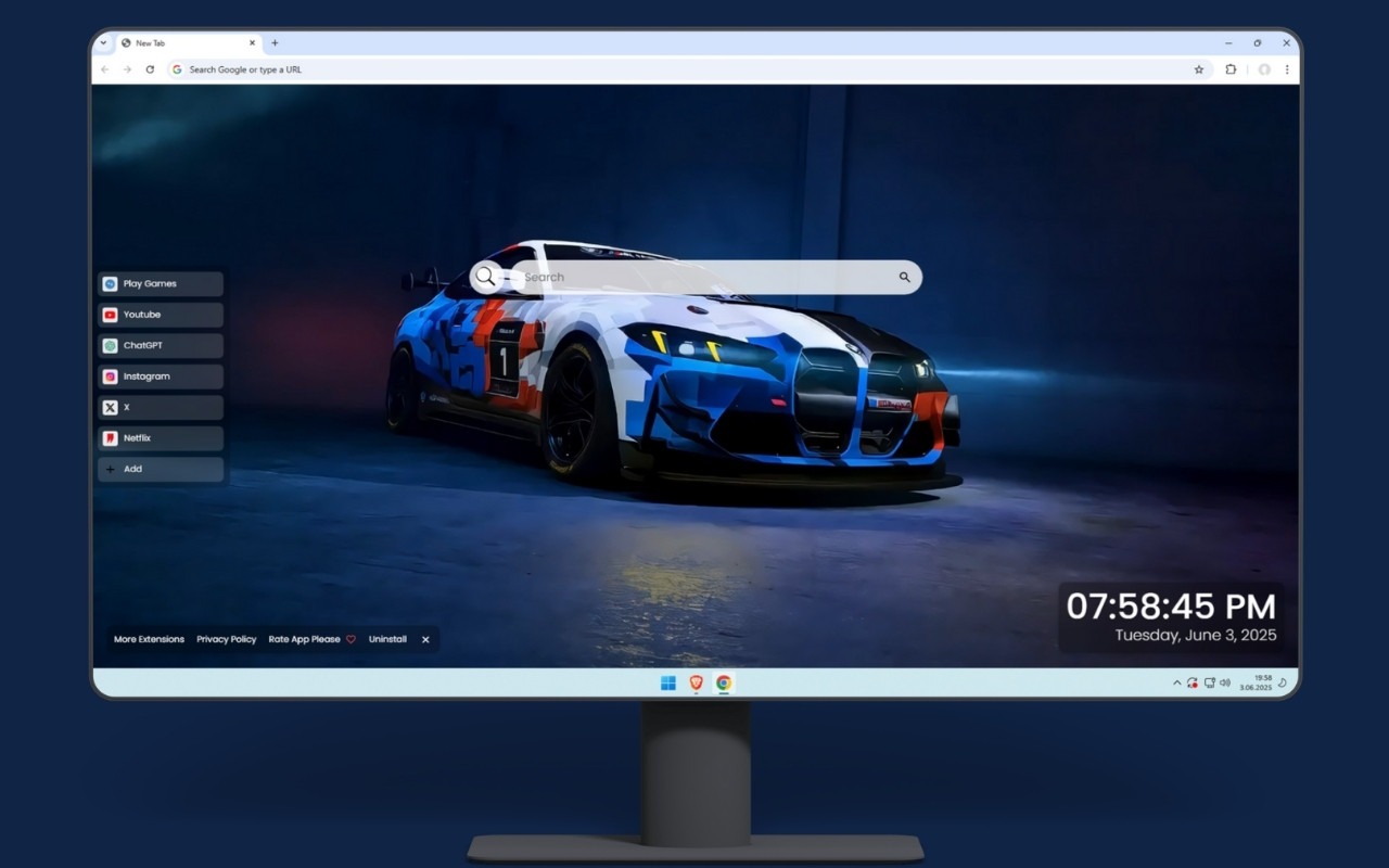 BMW M4 GT4 EVO Live Wallpaper chrome谷歌浏览器插件_扩展第1张截图