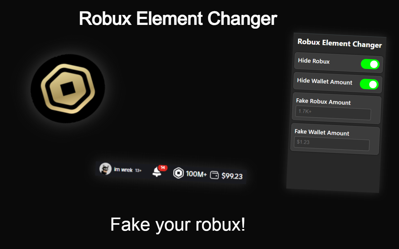 Robux Element Changer chrome谷歌浏览器插件_扩展第1张截图