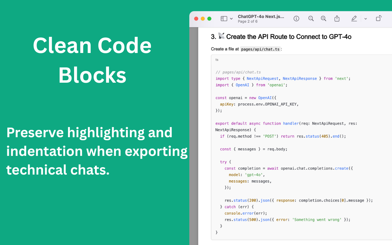 ChatGPT 转 PDF chrome谷歌浏览器插件_扩展第4张截图