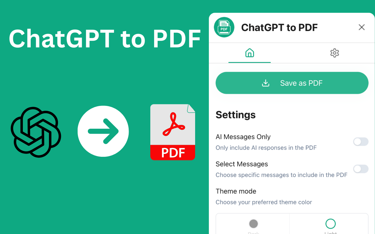 ChatGPT 转 PDF chrome谷歌浏览器插件_扩展第5张截图