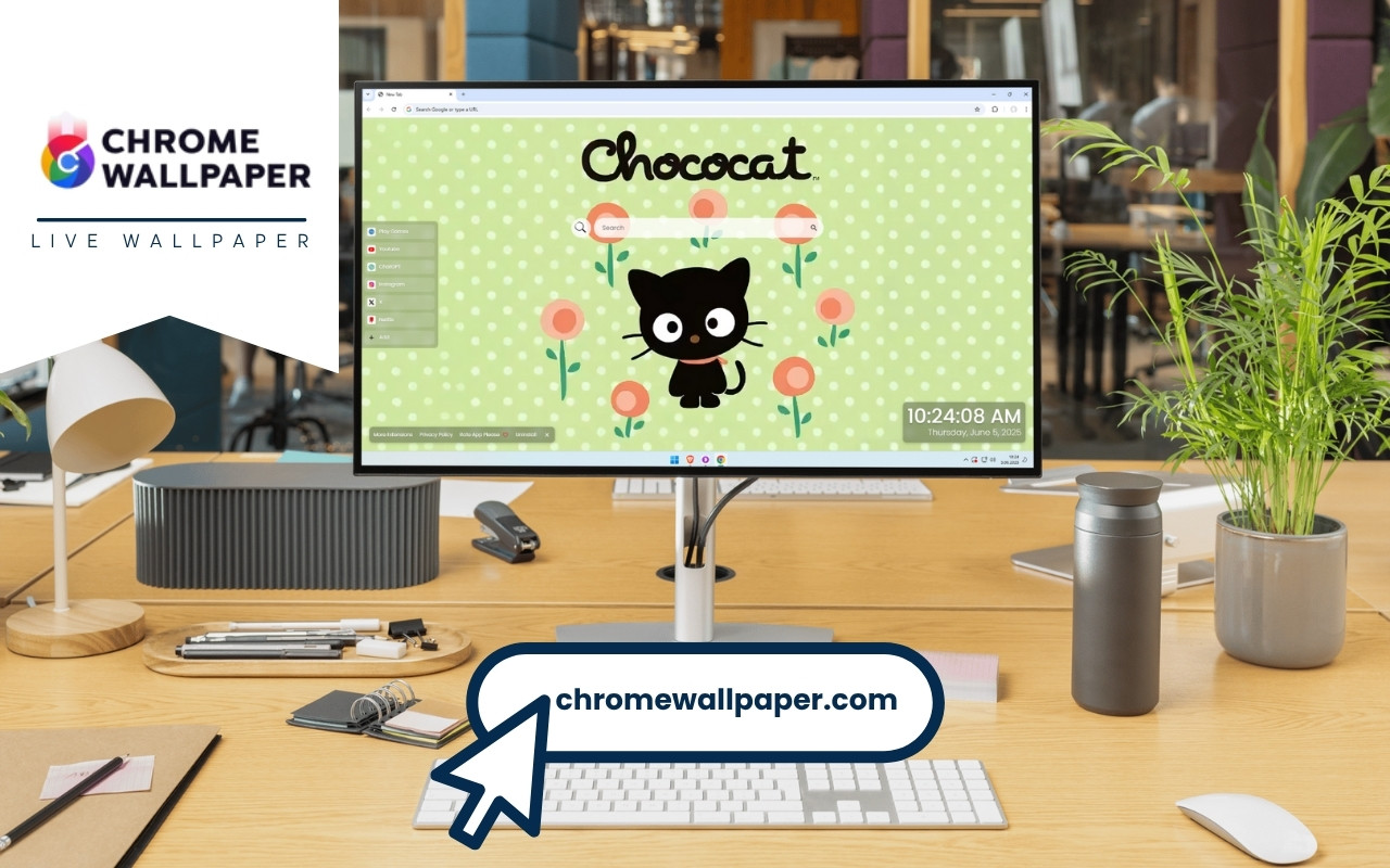 Cute Chococat Live Wallpaper chrome谷歌浏览器插件_扩展第4张截图
