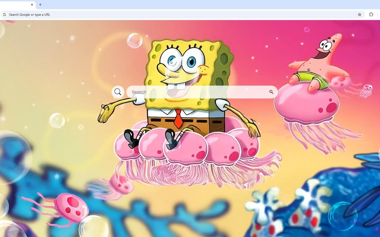 SpongeBob SquarePants Patrick Star Live Wallpaper chrome谷歌浏览器插件_扩展第2张截图