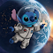 Stitch Astronaut Live Wallpaper