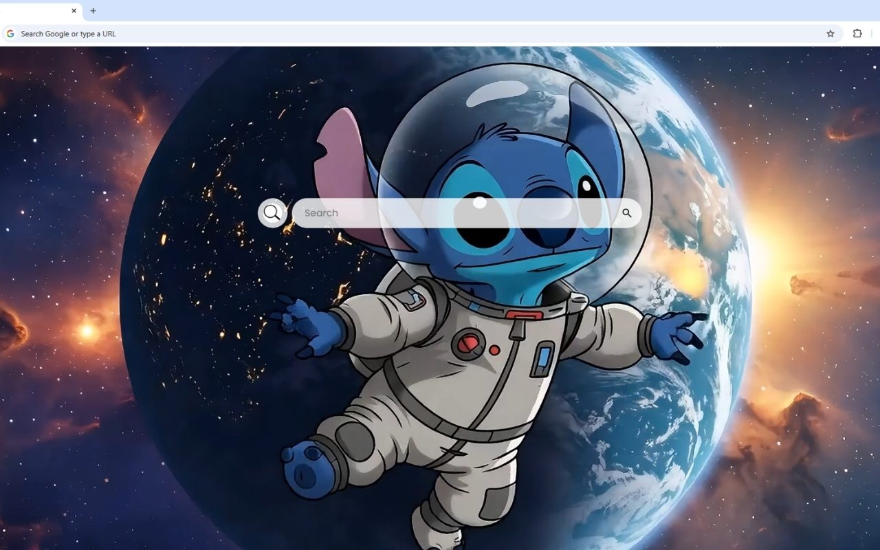 Stitch Astronaut Live Wallpaper chrome谷歌浏览器插件_扩展第2张截图