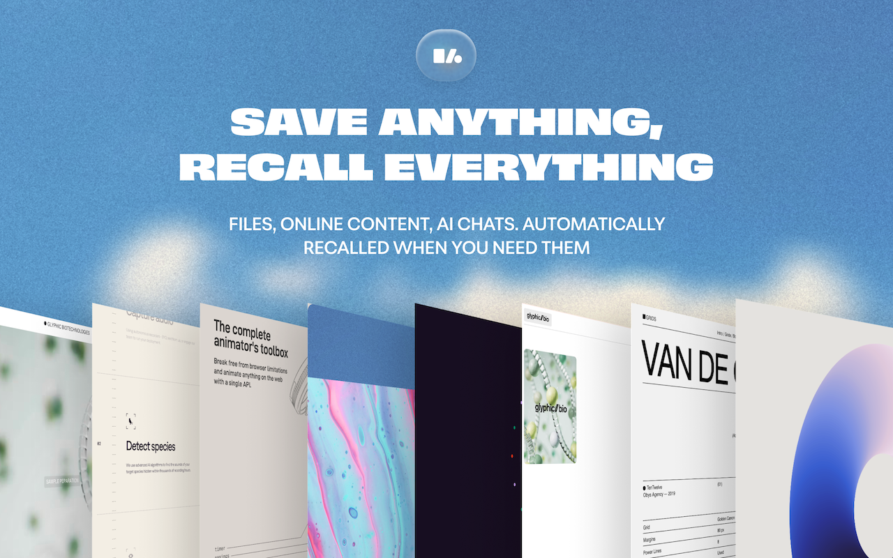 Liminary – Save Anything, Recall It Instantly chrome谷歌浏览器插件_扩展第1张截图