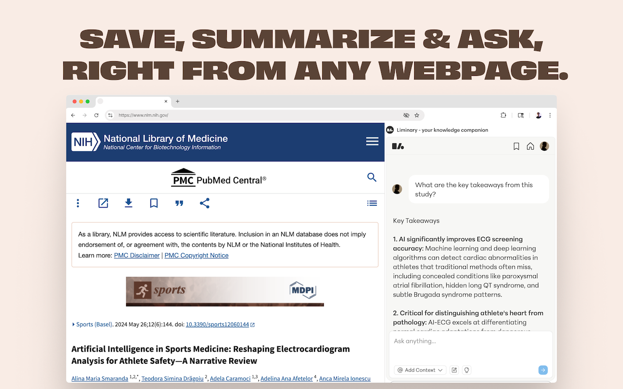Liminary – Save Anything, Recall It Instantly chrome谷歌浏览器插件_扩展第3张截图