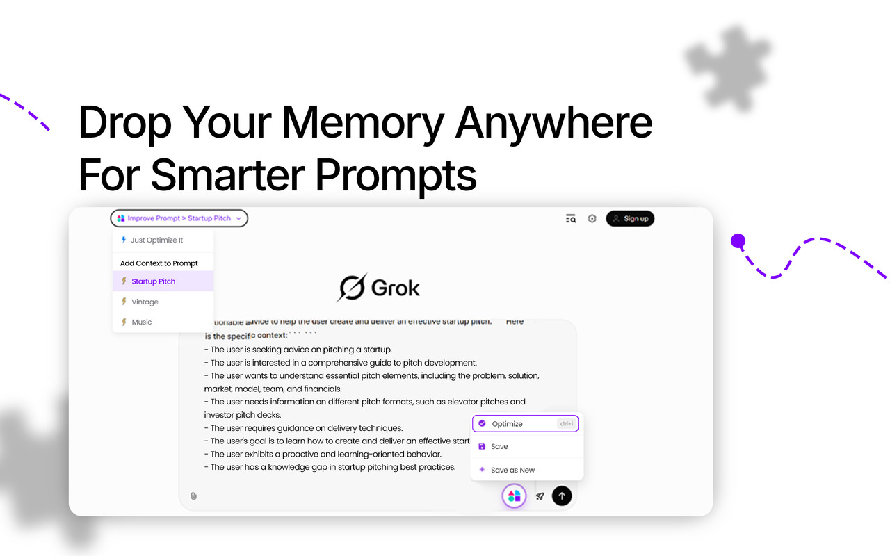 AI Context Flow: Shared Memory & Better Prompts chrome谷歌浏览器插件_扩展第5张截图