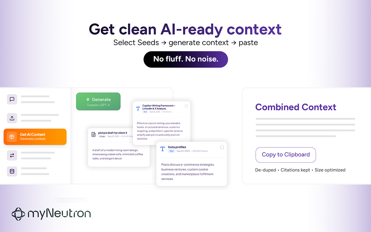 myNeutron AI memory chrome谷歌浏览器插件_扩展第3张截图