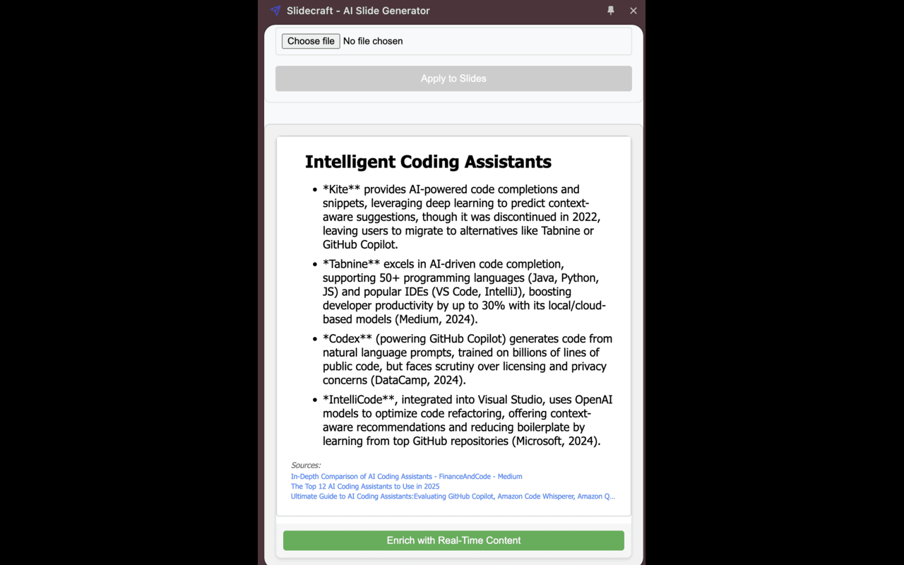 Slidecraft - AI Slide Generator chrome谷歌浏览器插件_扩展第2张截图