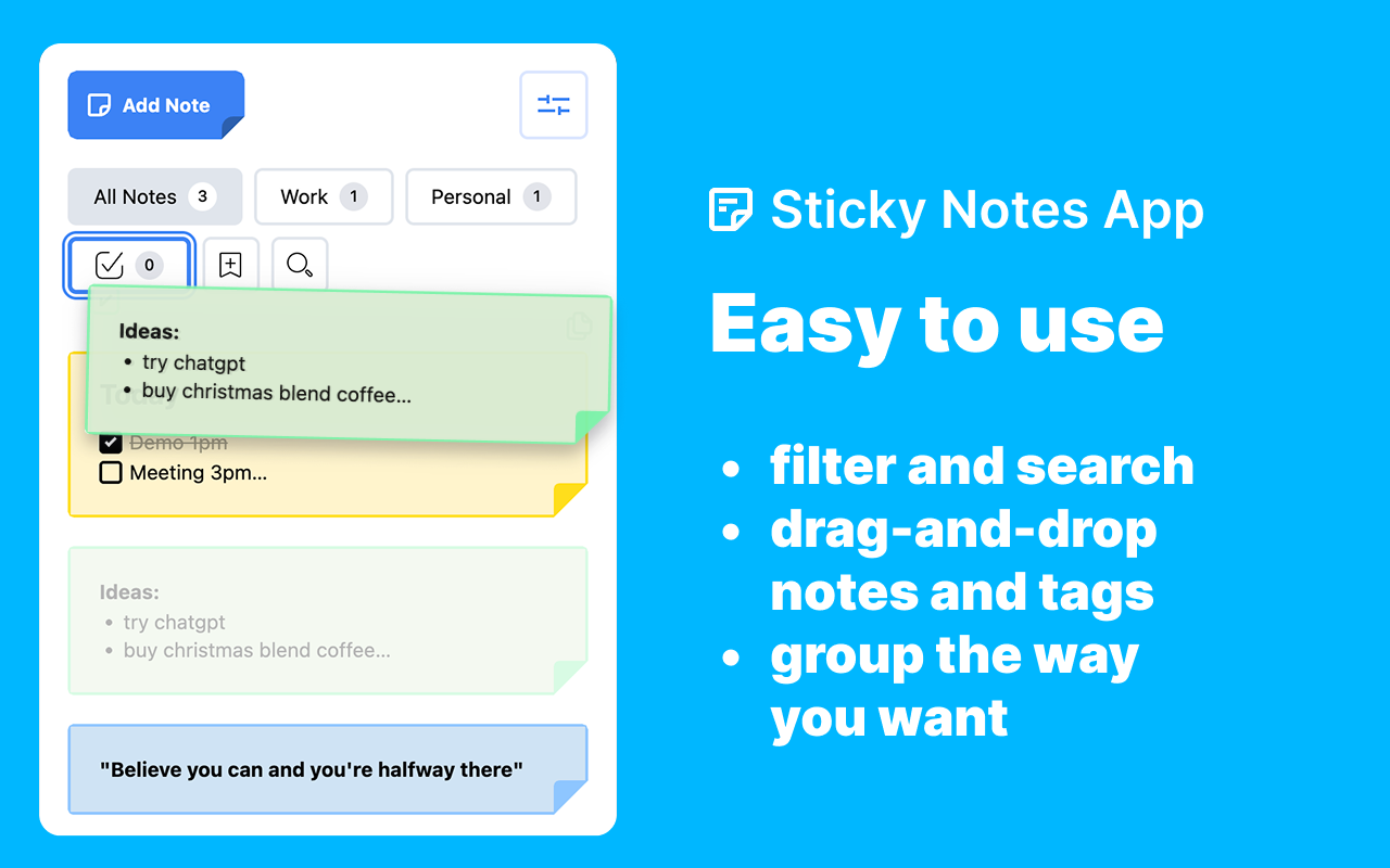 便签应用 chrome谷歌浏览器插件_扩展第2张截图