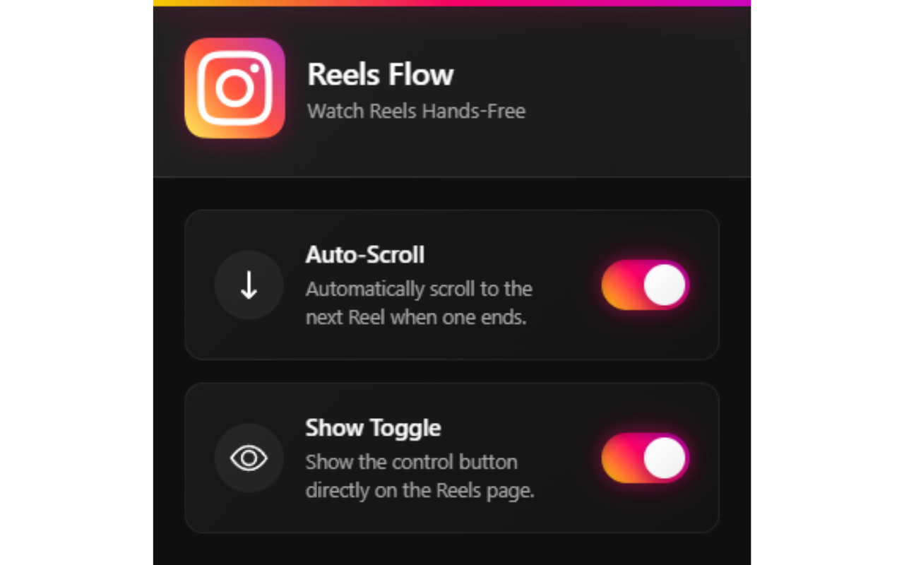 Reels Flow: Auto Scroll for Instagram Reels chrome谷歌浏览器插件_扩展第1张截图