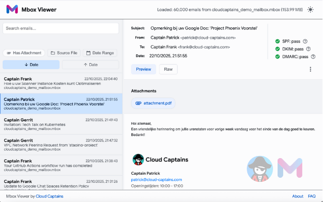 Mbox Viewer by Cloud Captains chrome谷歌浏览器插件_扩展第2张截图
