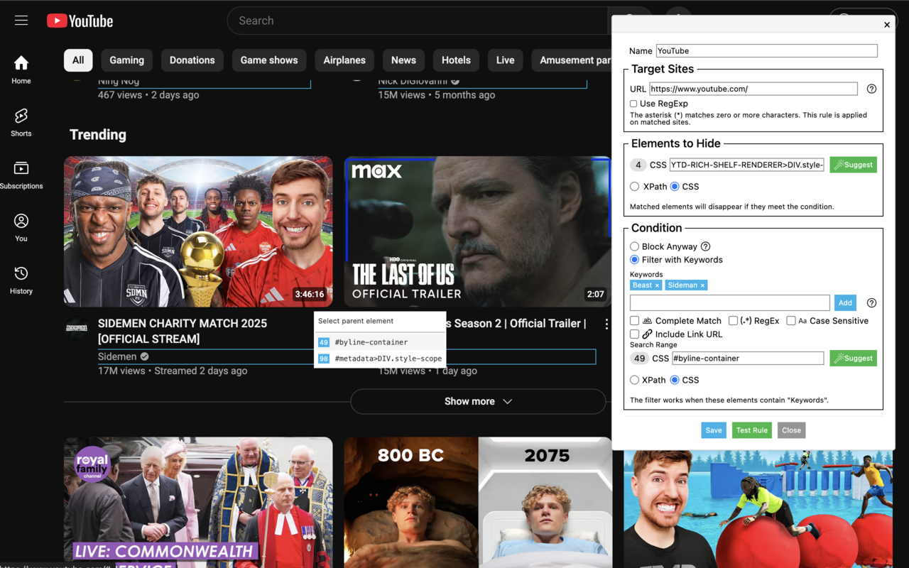 CustomBlocker chrome谷歌浏览器插件_扩展第1张截图
