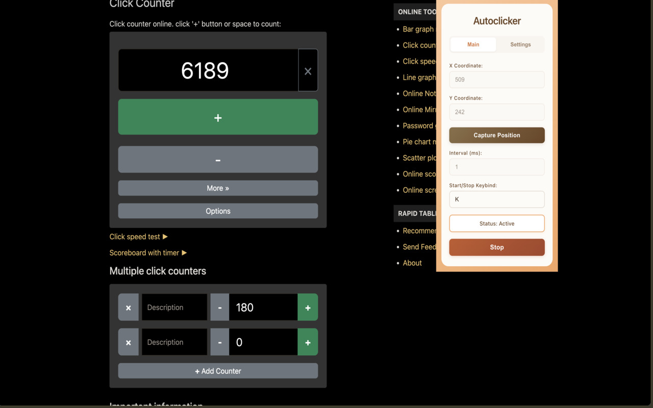 Autoclicker chrome谷歌浏览器插件_扩展第1张截图