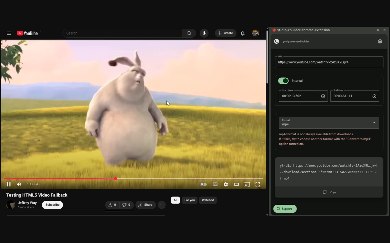 yt-dlp-cbuilder-chrome-extension chrome谷歌浏览器插件_扩展第1张截图